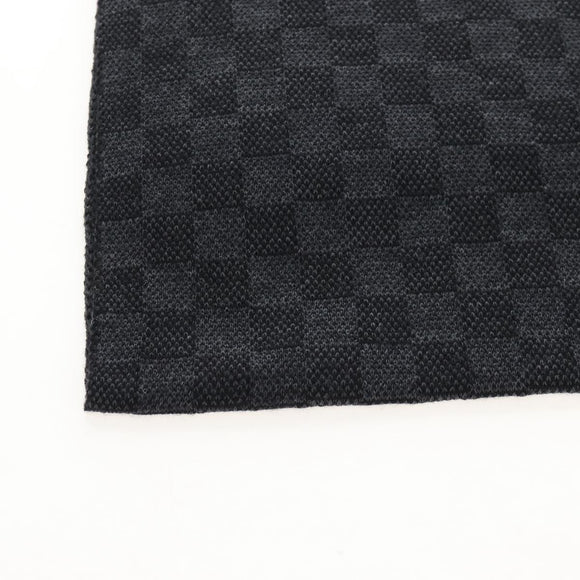 LOUIS VUITTON Eschar Petit Scarf Wool Black LV Auth 209349M