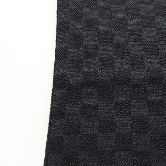 LOUIS VUITTON Eschar Petit Scarf Wool Black LV Auth 209349M