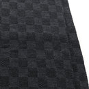 LOUIS VUITTON Eschar Petit Scarf Wool Black LV Auth 209349M-13