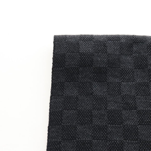LOUIS VUITTON Eschar Petit Scarf Wool Black LV Auth 209349M