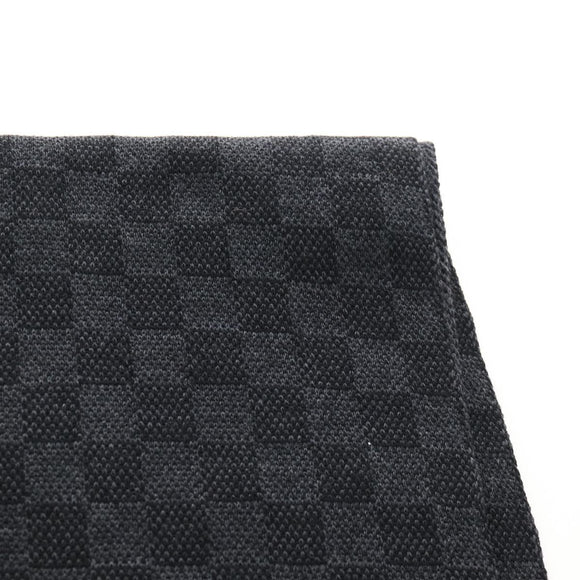 LOUIS VUITTON Eschar Petit Scarf Wool Black LV Auth 209349M