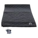 LOUIS VUITTON Eschar Petit Scarf Wool Black LV Auth 209349M-2