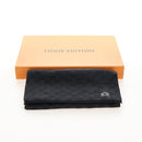 LOUIS VUITTON Eschar Petit Scarf Wool Black LV Auth 209349M-20