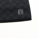 LOUIS VUITTON Eschar Petit Scarf Wool Black LV Auth 209349M-4