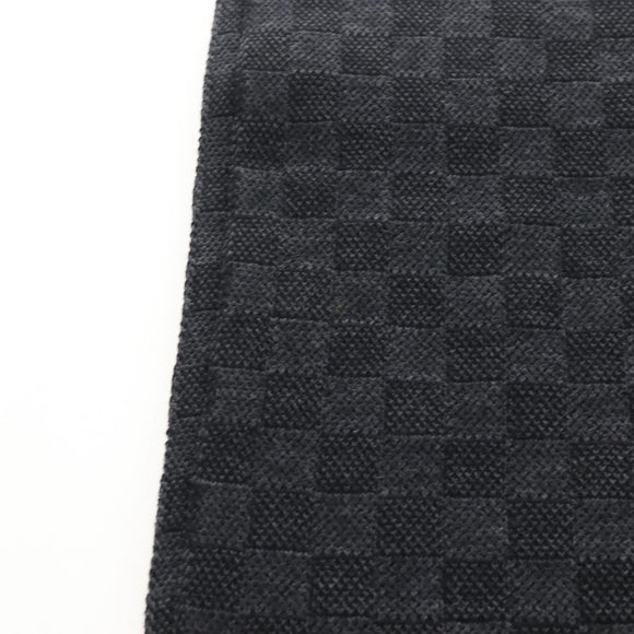 LOUIS VUITTON Eschar Petit Scarf Wool Black LV Auth 209349M