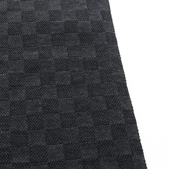 LOUIS VUITTON Eschar Petit Scarf Wool Black LV Auth 209349M