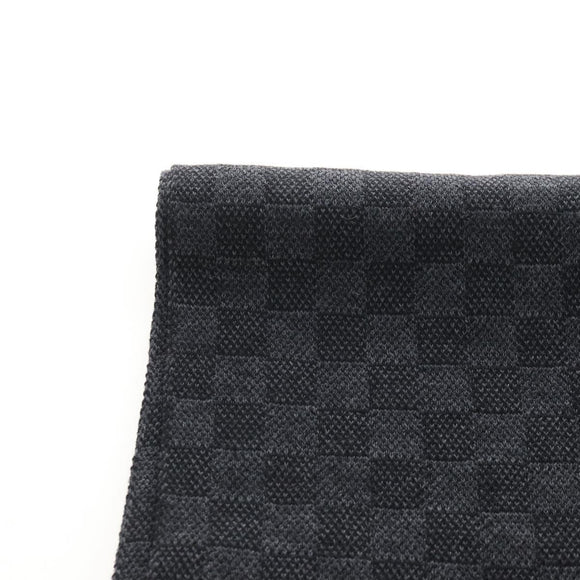 LOUIS VUITTON Eschar Petit Scarf Wool Black LV Auth 209349M