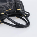 Miu Miu Hand Bag Leather 2way Black Gold Tone Auth 209363V-7