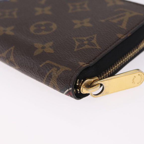 LOUIS VUITTON Kansai Zippy Wallet Long Wallet M67249 LV Auth 209367V
