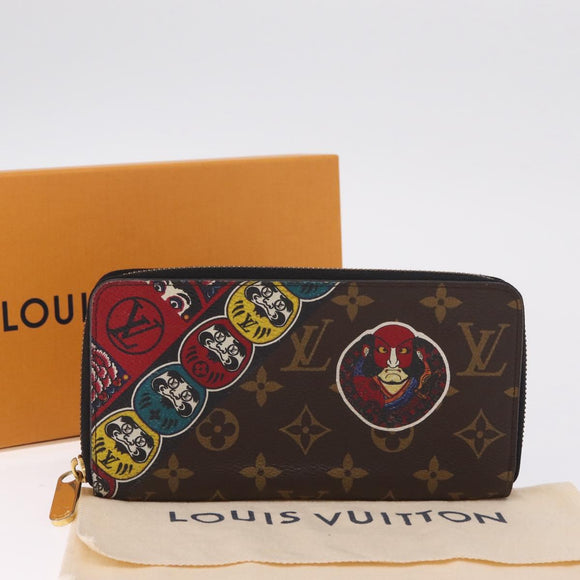 LOUIS VUITTON Kansai Zippy Wallet Long Wallet M67249 LV Auth 209367V