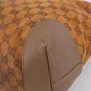 GUCCI GG Canvas Tote Bag Orange Gold Tone 308928 Auth 209372-16