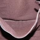 HERMES Trocha Horizontal Tote Bag Canvas Brown Silver Auth 209374-20