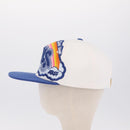LOUIS VUITTON Baseball Cap Cotton White Blue M8160M LV Auth 209375M-5