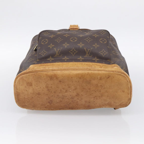 LOUIS VUITTON Monogram Montsouris GM Backpack M51135 LV Auth 209376