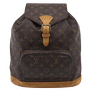 LOUIS VUITTON Monogram Montsouris GM Backpack M51135 LV Auth 209376-2