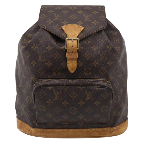 LOUIS VUITTON Monogram Montsouris GM Backpack M51135 LV Auth 209376