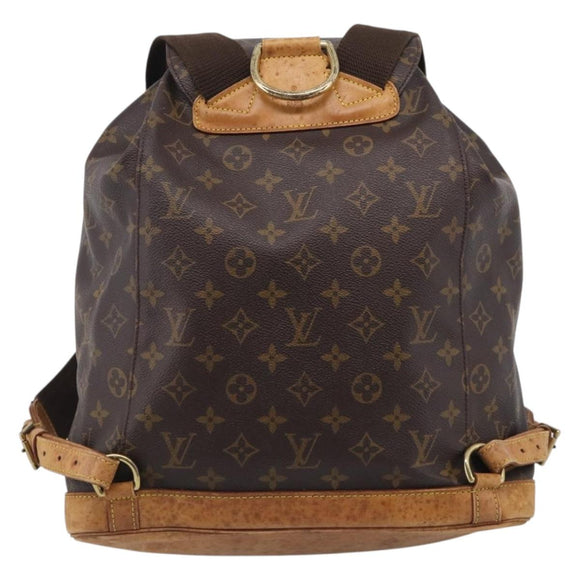 LOUIS VUITTON Monogram Montsouris GM Backpack M51135 LV Auth 209376