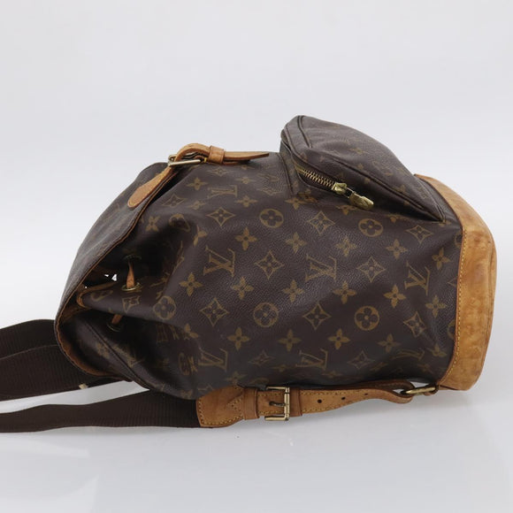 LOUIS VUITTON Monogram Montsouris GM Backpack M51135 LV Auth 209376