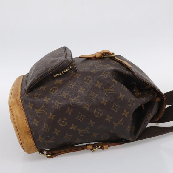 LOUIS VUITTON Monogram Montsouris GM Backpack M51135 LV Auth 209376