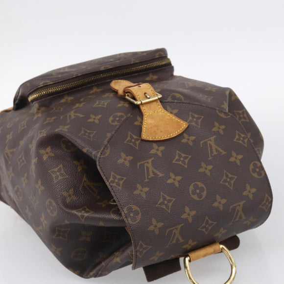 LOUIS VUITTON Monogram Montsouris GM Backpack M51135 LV Auth 209376