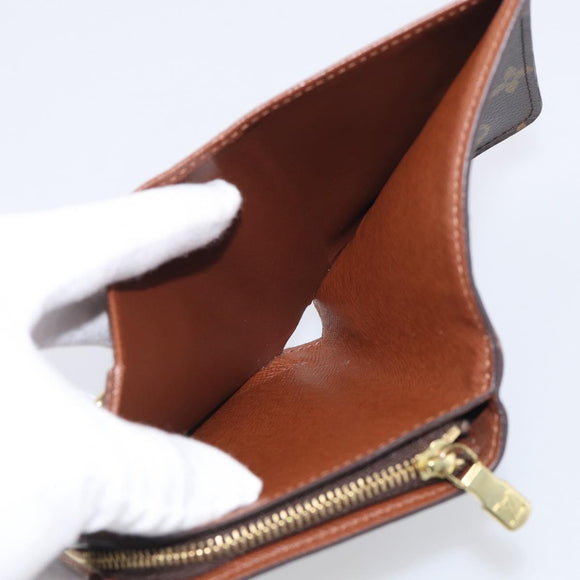 LOUIS VUITTON Monogram Compact Zip Wallet M61667 LV Auth 209378V