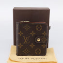 LOUIS VUITTON Monogram Compact Zip Wallet M61667 LV Auth 209378V-26