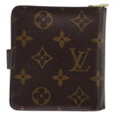 LOUIS VUITTON Monogram Compact Zip Wallet M61667 LV Auth 209378V-3