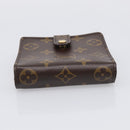LOUIS VUITTON Monogram Compact Zip Wallet M61667 LV Auth 209378V-5