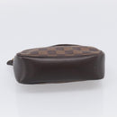 LOUIS VUITTON Damier Ebene Trousse Make Up Pouch N51982 LV Auth 209381A-11