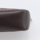 LOUIS VUITTON Damier Ebene Trousse Make Up Pouch N51982 LV Auth 209381A-12