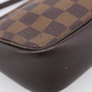 LOUIS VUITTON Damier Ebene Trousse Make Up Pouch N51982 LV Auth 209381A-16