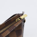 LOUIS VUITTON Damier Ebene Trousse Make Up Pouch N51982 LV Auth 209381A-19