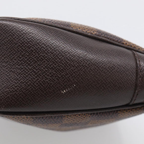 LOUIS VUITTON Damier Ebene Trousse Make Up Pouch N51982 LV Auth 209381A