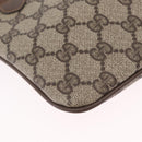 GUCCI GG Supreme Web Sherry Line Shoulder Bag PVC Beige 904 02 047 Auth 209388-15