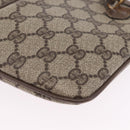 GUCCI GG Supreme Web Sherry Line Shoulder Bag PVC Beige 904 02 047 Auth 209388-16