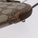 GUCCI GG Supreme Web Sherry Line Shoulder Bag PVC Beige 904 02 047 Auth 209388-6