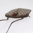 GUCCI GG Supreme Web Sherry Line Shoulder Bag PVC Beige 904 02 047 Auth 209388-8