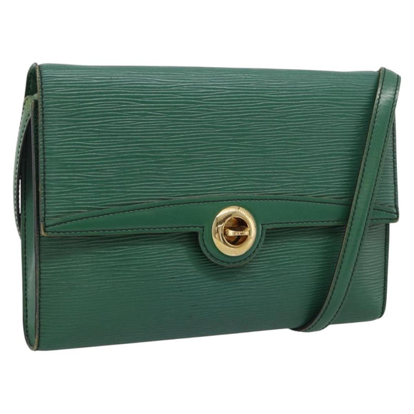 LOUIS VUITTON Epi Pochette Arche Shoulder Bag Green M52574 LV Auth 209389