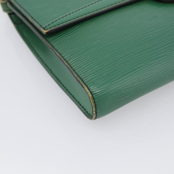 LOUIS VUITTON Epi Pochette Arche Shoulder Bag Green M52574 LV Auth 209389