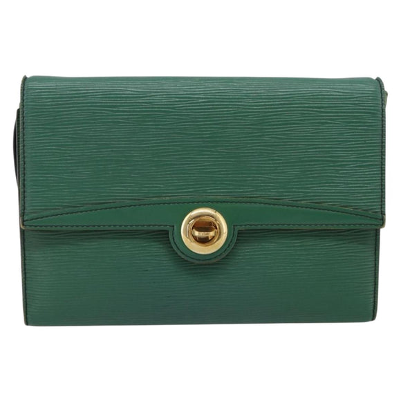 LOUIS VUITTON Epi Pochette Arche Shoulder Bag Green M52574 LV Auth 209389