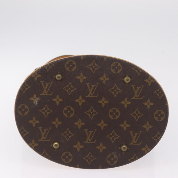 LOUIS VUITTON Monogram Bucket GM Shoulder Bag M42236 LV Auth 209397