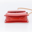 LOUIS VUITTON Monogram Vernis Motto Accessory Pouch Red M91137 LV Auth 209398V-9