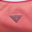 PRADA Hand Bag Nylon Pink Silver Auth 209399-14
