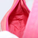 PRADA Hand Bag Nylon Pink Silver Auth 209399-19