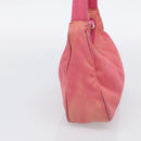 PRADA Hand Bag Nylon Pink Silver Auth 209399-5