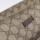 GUCCI GG Supreme Shoulder Bag PVC Beige Silver 141626 Auth 209406-15