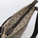 GUCCI GG Supreme Shoulder Bag PVC Beige Silver 141626 Auth 209406-6