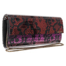 Jimmy Choo Rob Pruitt Sweetie Chain Shoulder Bag Plastic Pink Gold Auth 209410V-1