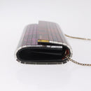 Jimmy Choo Rob Pruitt Sweetie Chain Shoulder Bag Plastic Pink Gold Auth 209410V-4