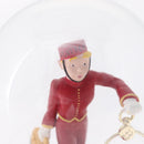 LOUIS VUITTON Pageboy Snow Globe Glass Red Clear LV Auth 209411A-13